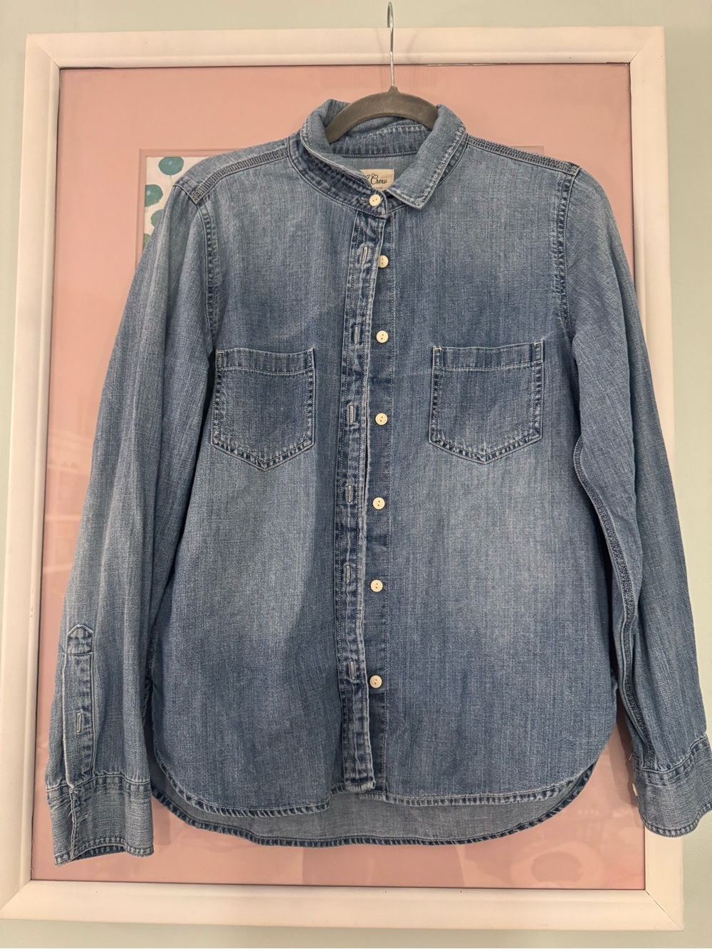 J. Crew Light Blue Denim Button-Down Shirt